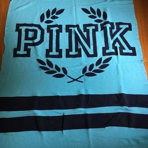 Pink throw blanket